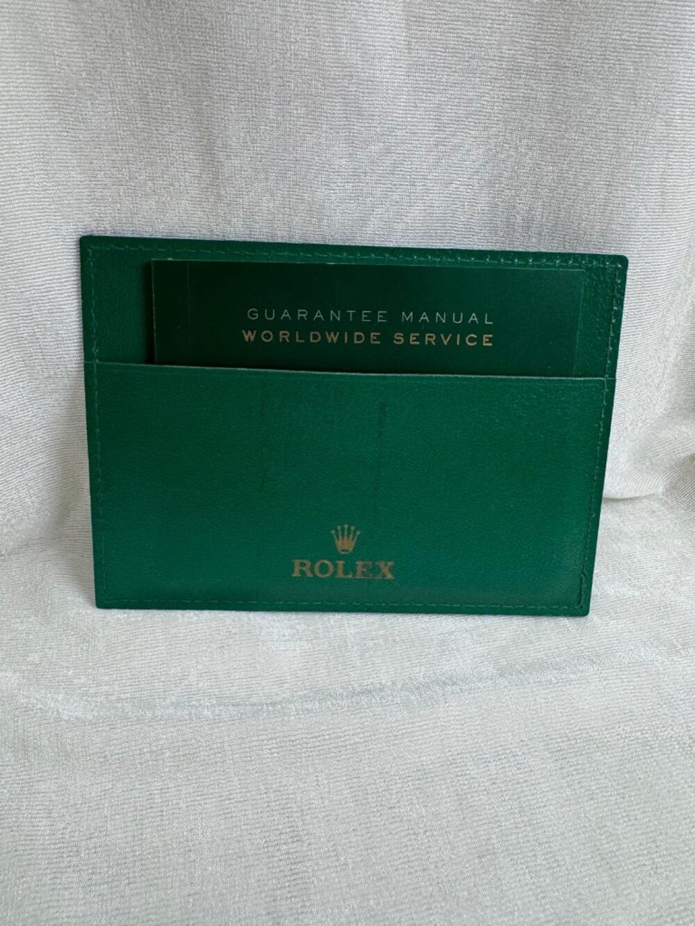 Authentic Rolex Green Card Holder W/Guarantee Manual  booklet 4119209.34
